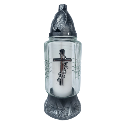 Z539 Róża krzyżyk srebrny