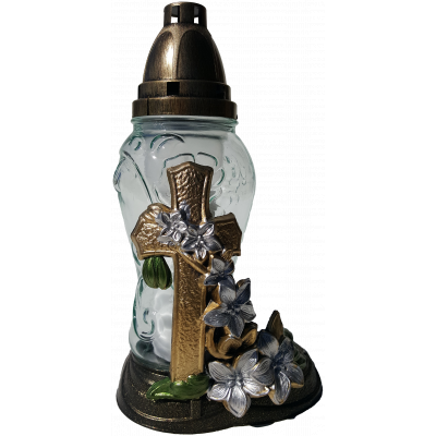 Z289 Krzyż lilia owal